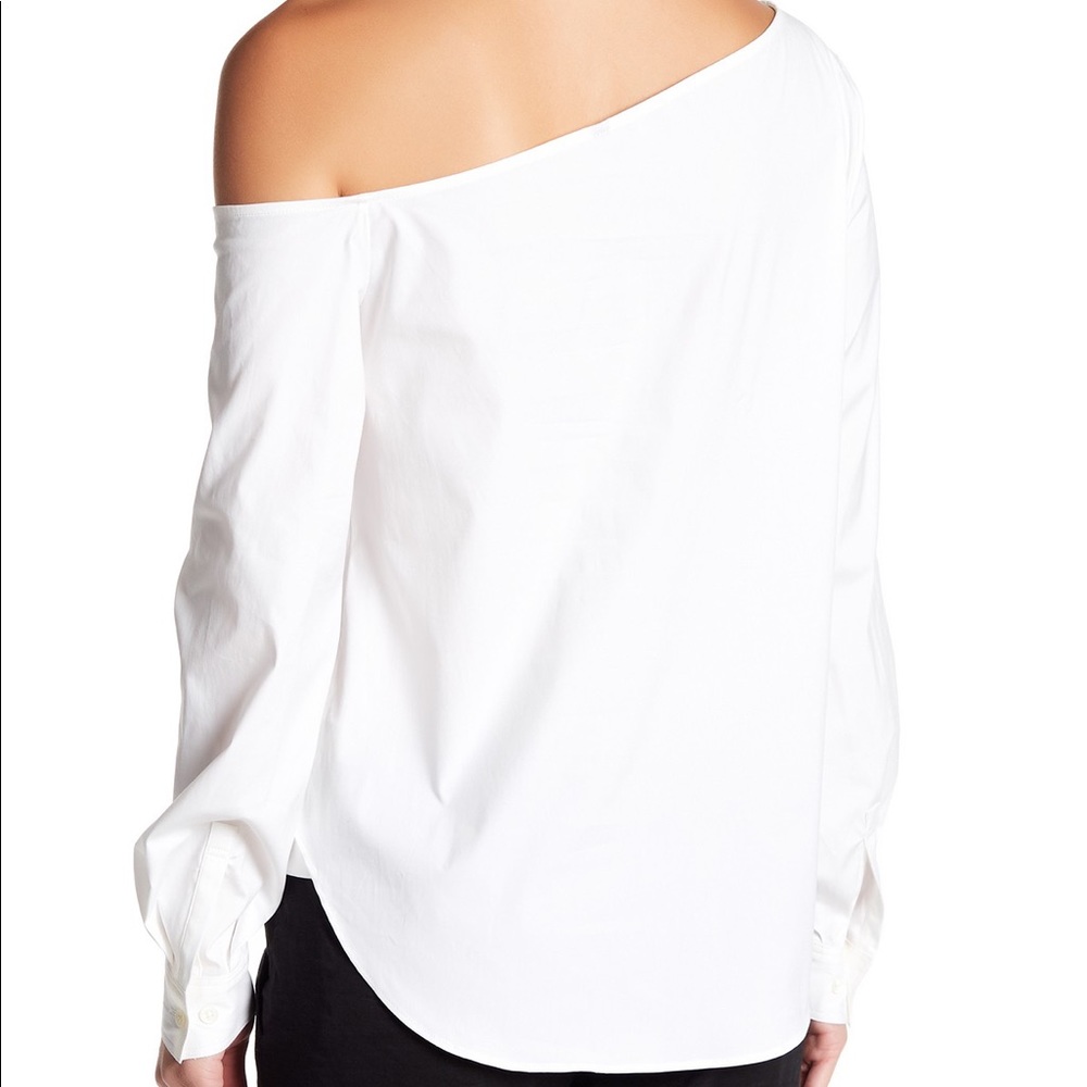 Theory One-Shoulder Blouse